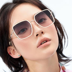 Lunettes de soleil polarisées à monture carrée Dl-D6401 pour femmes, protection UV400, pare-soleil de classe 2, monture en métal TR, lentilles TAC - Product Image 3