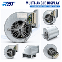 D2D160-BE02-13 AC Zentrifugalventilator 230V 650W 2700U/min Doppelinlass-Gebläse für Spindelantriebe & Industrielle Gerätebelüftung