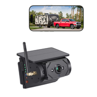 Caméra extérieure sans fil WiFi solaire alimentée pour bus, camionnette, camion, camping-car, prend en charge les téléphones Android