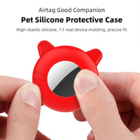 Coque de protection en silicone pour Airtag, best-seller, pour collier de chat ou de chien, anti-perte, localisateur, mini coque en silicone mignonne, coque de protection