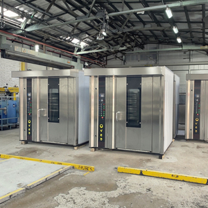 فرن دوار تجاري جديد بثلاثين صينية يعمل بالديزل 380 فولت مع ميزات أوتوماتيكية للمكسرات والدقيق والذرة والفواكه والحليب - Product Image 1