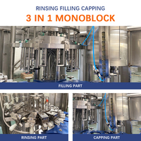 Línea de Producción de Jugos en Botellas de Vidrio Industrial, Máquina Automática de Llenado en Caliente para Té, Jugos y Bebidas Energéticas