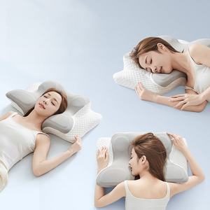 <span class=keywords><strong>Almohada</strong></span> para aliviar el <span class=keywords><strong>dolor</strong></span> de <span class=keywords><strong>cuello</strong></span> de Huaju Home-Espuma viscoelástica de contorno quiropráctico para soporte cervical, diseño ortopédico ergonómico - Product Image 5