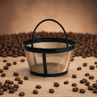 Filtre à café permanent de type panier, conçu pour les cafetières Mr. Coffee de type panier 10-12 tasses