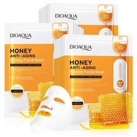 Masque Tissu Régénérant Naturel à l'Acide Hyaluronique Anti-Âge Miel Éclaircissant Perle Activatrice Rose Nourrissante Escargot