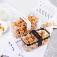 Conteneur d'aliments jetable, plastique, rectangle pour emballage des aliments, unités