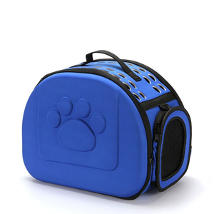 Şeffaf çok delikli nefes kedi sırt çantası moda katlanabilir köpekler için katlanabilir seyahat özelliği ile evcil hayvan taşıyıcı - Product Image 1