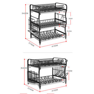 Escurridor de platos de pared Original nuevo, escurridor de platos de cocina independiente, escurridor de vajilla - Product Image 4