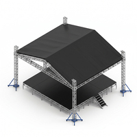 Structure de scène modulaire en alliage d'aluminium 6061-T6 portable, capacité de charge de 1000 kg, pour l'éclairage de scène, les événements DJ, les concerts, les expositions