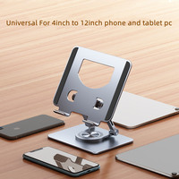 Support de tablette portable ergonomique, pliable, réglable, rotatif à 360°, en aluminium, pour bureau