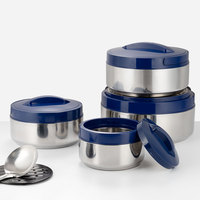 Ensemble de casseroles en acier inoxydable Ollas De Acero, 4 pièces, avec isolation, pour garder les aliments au chaud