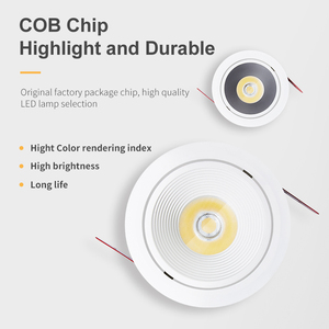 <strong>COB</strong> Embedded Full Spectrum Downlight Anti-glare Home Living Room Without Main <strong>Light</strong> Narrow Frame <strong>Ceiling</strong> <strong>Light</strong> Without Flicker - Product Image 5