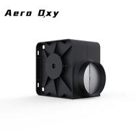 Ventilateur d'extraction à conduit fendu OEM, entrée 100 mm, double sortie 75 mm, haut débit d'air (CFM 134), moteur 100 % cuivre, plastique, pour usage hôtelier et résidentiel