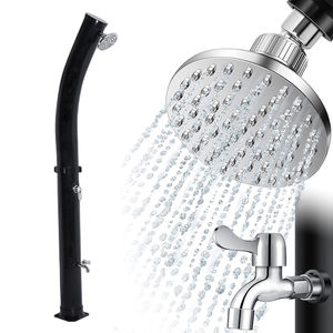 CYEN Vente à Chaud Environnement Résistant aux UV PVC 38L Noir <span class=keywords><strong>Douche</strong></span> Extérieure Incurvée <span class=keywords><strong>Solaire</strong></span> <span class=keywords><strong>Douche</strong></span> de Jardin pour Cour - Product Image 1