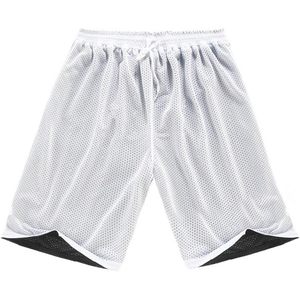 2025 Pantalones cortos de baloncesto reversibles de 7 \ "para hombre Pantalones cortos deportivos de malla larga de doble cara - Product Image 4