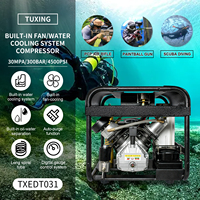 TUXING vente chaude 300bar 4500psi 30mpa jauge numérique vanne de Purge automatique courant alternatif PCP Paintball chasse ventilateur-refroidissement compresseur d'air