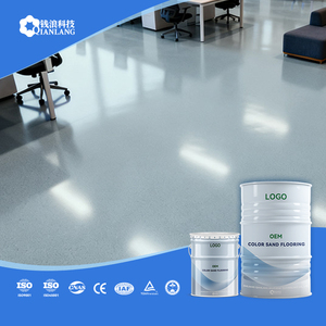Revêtement de sol en époxy à effet marbre auto-nivelant ODM/OEM, résistant à l'usure, durable, revêtement de sol en époxy de couleur sable - Product Image 1