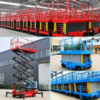 Plateforme élévatrice à ciseaux électrique hydraulique AC à trois points, 100 kg, hauteur 20 m, certifiée CE ISO, en acier avec stabilisateurs – Offre Spéciale