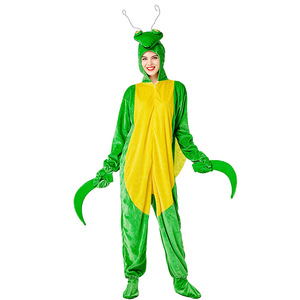 Mantis Cosplay <b>Bodysuit</b> <b>Green</b> Onesie With Knife Adult Unisex Mascot Costume For Party Stage Performance - Product Image 4