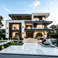 Villa préfabriquée en acier léger de style A-frame KT - Luxe économique, tailles personnalisables, installation rapide, solution pour écoles, bureaux, hôtels