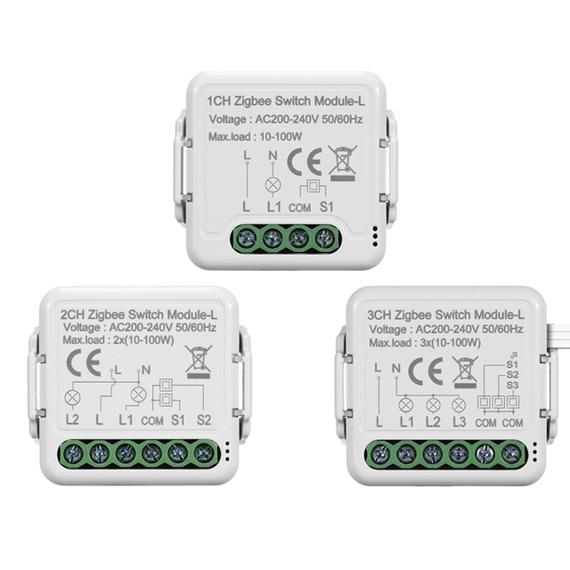 2022 Zigbee3.0 Smart Switch Module Without Neutral Line Via Alexa Google Home 20-50PCS