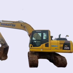 Excavadora Usada Komatsu PC220 de 22 Toneladas con Motor, Caja de Cambios y Bomba, en Stock en China para Inspección por Video - Product Image 1