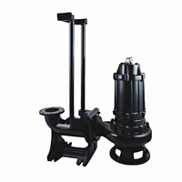 Pompe submersible électrique pour eaux usées, moteur à noyau en cuivre, accouplement automatique fixe, structure à double pale, 180WQ/QW, 4HP