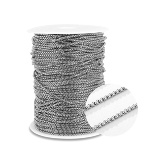 Aceworks Round <b>Box</b> Chain 1.5-2.5mm 18k Gold Plated Stainless Steel Chain Spool by Roll for DIY Jewelry Necklace <b>Bracelet</b> - Product Image 4