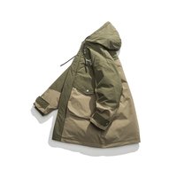 Parka d'hiver pour homme, longue, à capuche, 90% duvet, coupe-vent, avec poches zippées, décontractée, grandes tailles, surdimensionnée, 6XL 7XL