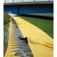 Barrière d'eau auto-gonflante en PVC, rapide et portable, 360 pouces de long x 20 pouces de large, pour le déviation des inondations dans les rivières