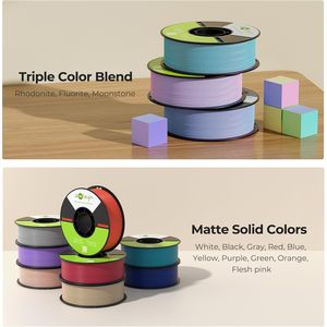 Filament d'imprimante 3D Soleyin Ultra Pla 1,75 mm Gris mat 1 kg 2,84 livres Haute précision pour imprimantes FDM - Product Image 5