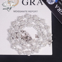 Pendentif personnalisé en argent sterling avec nom et numéro en moissanite VVS, chaîne cubaine, bijoux de mode pour hommes, style hip-hop et rappeur