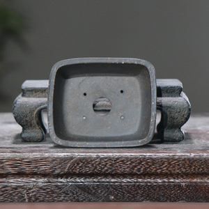 Pot à Bonsaï Rectangulaire Miniature Ultra Petit Fait Main Style Chinois Classique Poterie du Village de Yixing - Product Image 2