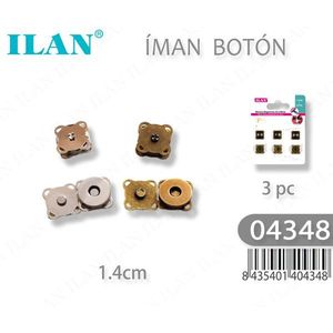 Botón Magnético Ilan de 1.4cm, Juego de 3 Piezas para Ropa y Accesorios - Product Image 1