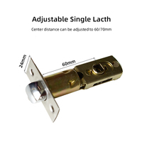Livraison gratuite Tuya Wifi Blue tooth Ttlock App clé d'empreintes digitales cylindre intelligent bouton rond serrure de porte pour mot de passe à la maison