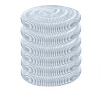 Tuyau flexible en PVC avec armature en fil d'acier, léger, transparent, avec pièces de rechange gratuites, équipement de ventilation