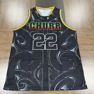 Jersey Basket Polinesia Aborigin AS-NZ Murni Grosir Sublimasi Logo Kustom Dicetak Seragam Basket Poliester Maori - Product Image 3