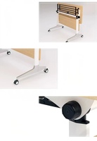 Table de conférence moderne en métal pliable à plateau relevable et pivotant, empilable, pour usage domestique, bureau, commercial, scolaire, réunions, hôpitaux, hôtels
