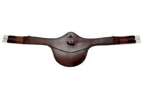 Customized Soft Leather Horse Girth Fancy Stitched Design with Stainless Steel <b>Buckles</b> Ideal Equestrian Riding and Training Use - Product Image 3