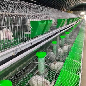 Metallo coniglio automatico <span class=keywords><strong>farm</strong></span> gabbia per larga scala coniglio fattoria