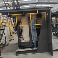 Four de fusion à induction industriel à économie d'énergie 500 kg 1T 2T pour le recyclage des déchets d'aluminium, four de fonderie, four à métaux