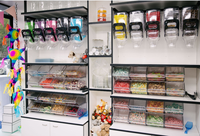 Distributeur de nourriture en vrac ECOBOX pour noix, grains de café, céréales, bonbons, distributeur mural en plastique pour magasin