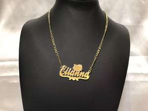 Collane con Ciondolo Personalizzato in Acciaio Inossidabile, Gioielli con Targhetta Personalizzata in Oro alla Moda per Uomo e Donna, <span class=keywords><strong>Collana</strong></span> con <span class=keywords><strong>Iniziale</strong></span> - Product Image 2