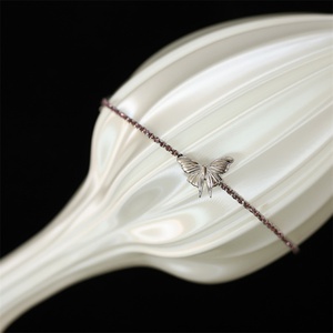 High Quality Jewelry Gold Plated Stainless Steel <b>Bracelet</b> <b>Crystal</b> Link Chain Butterfly Charm Zircon Tennis Chain <b>Bracelet</b> - Product Image 4