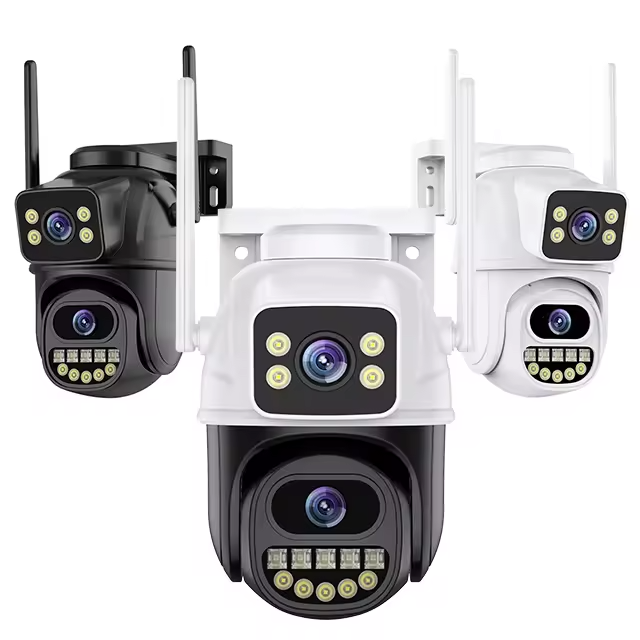 ICsee Outdoor Wifi 6MP Dual Lens Wireless PTZ IP Network Camera IR Night Vision Waterproof Outdoor Security CCTV Camera