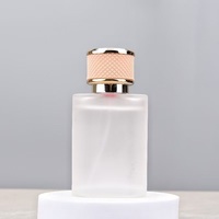Flacon de parfum vide en verre transparent, imprimé par sérigraphie, rechargeable, luxueux, élégant, moderne, design unique, 30 ml, 50 ml, 100 ml