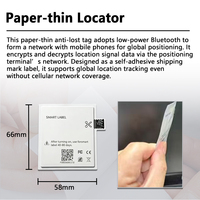 Etiqueta de Papel Ultrafina con Rastreador Bluetooth IOS, Sin Tarjeta SIM, Etiqueta Inteligente de Localización para Carteras, Llaves, Maletas y Bolsos