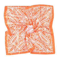MIO syal Paisley Vintage wanita, syal penutup kepala 90*90cm persegi besar murah bandana modis untuk wanita