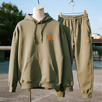 Conjunto de Sudadera con Capucha y Pantalones Deportivos Unisex, de Alta Calidad, Estilo Casual, Oversize, 400 Gsm, Felpa Francesa, con Logotipo Personalizado