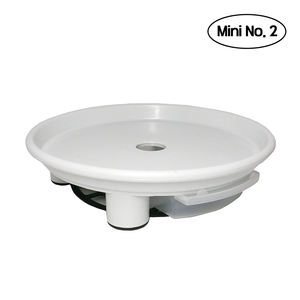 Soucoupe de plante circulaire blanche Mini No 2 avec réservoir d'eau profond, plateau de récupération des gouttes en PP double couche, robuste et facile à nettoyer, design moderne et minimaliste - Product Image 2